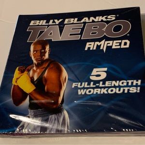 Billy Blanks Taebo work out tape/5 full length workouts/New in package still